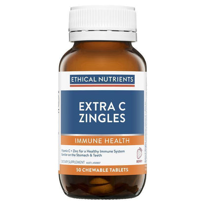 Ethical Nutrients Extra C Zingles Berry 50 Tablets