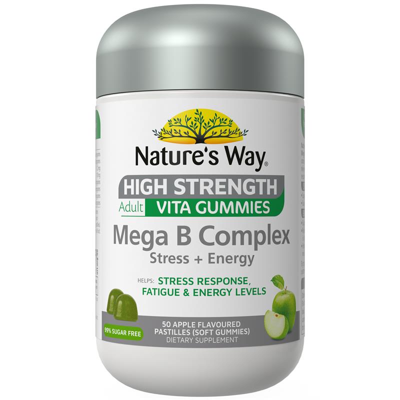 Nature's Way Adult Vita Gummies High Strength Mega B Complex 50 Pastilles