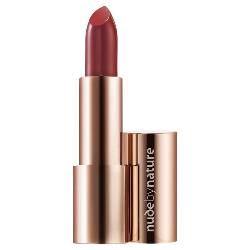 Nude by Nature Moisture Shine Lipstick 08 Garnet - Vibrant Color & Hydration