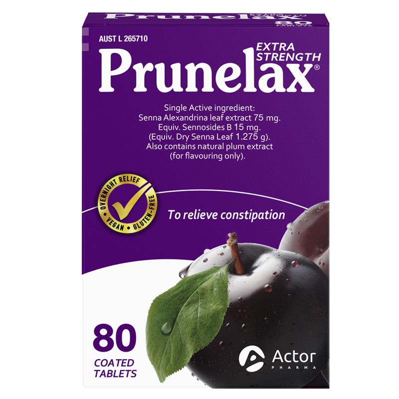 Prunelax Extra Strength Laxative Tablets 80 Count