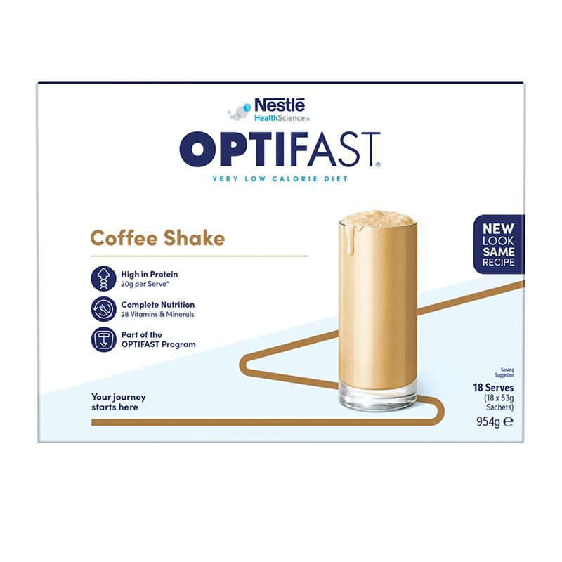Optifast VLCD Coffee Shake 18 x 53g - Exclusive Bulk Size for Effective Weight Management