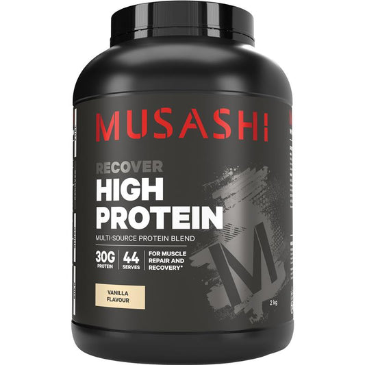 Musashi High Protein Vanilla - 2kg for Enhanced Muscle Strength