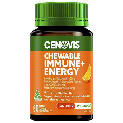 Cenovis Chewable Immune + Energy 60 Tablets