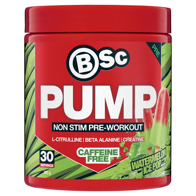 BSc Pump Non-Stim Pre-Workout Watermelon Ice Pop 300g