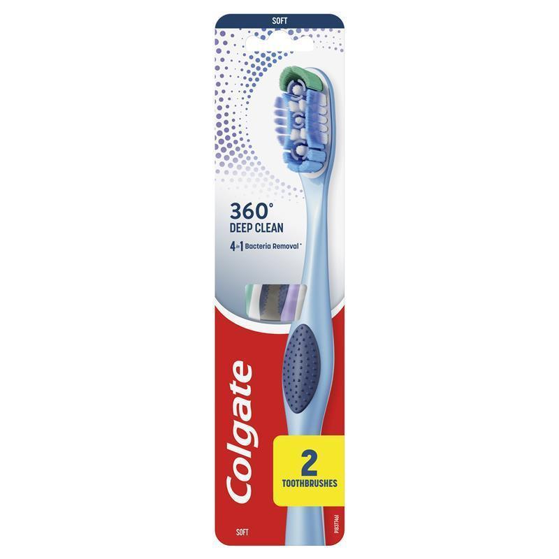 Colgate Toothbrush 360 Deep Clean Soft 2 Pack