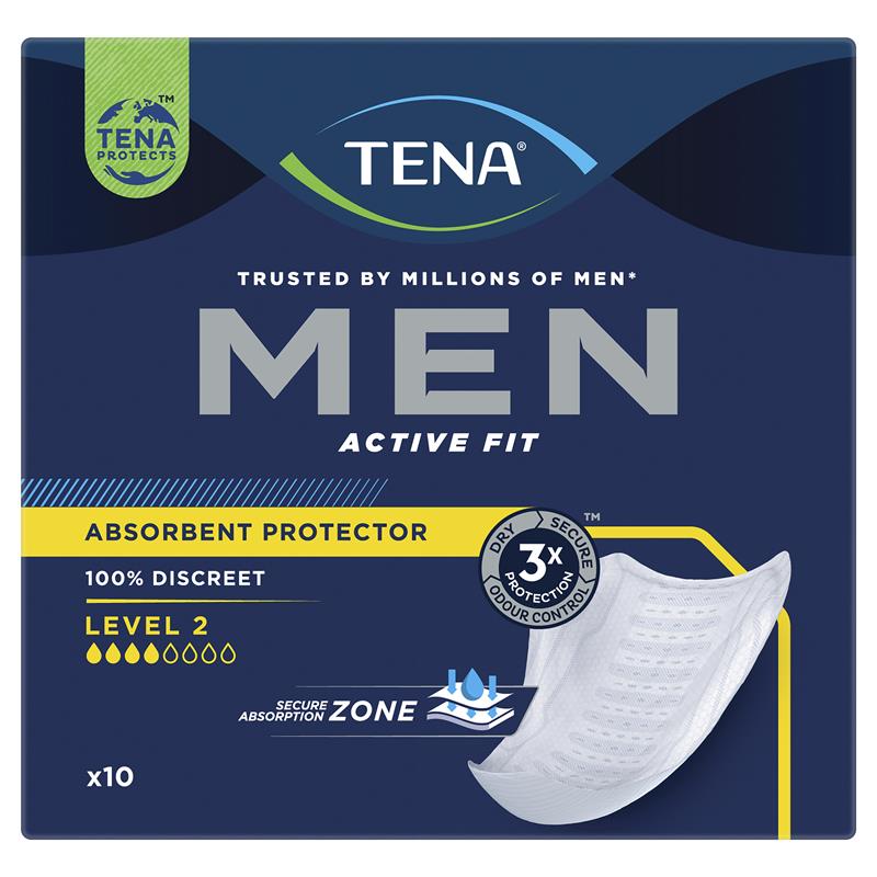 Tena Men’s Incontinence Pads Level 2 – 10 Pants