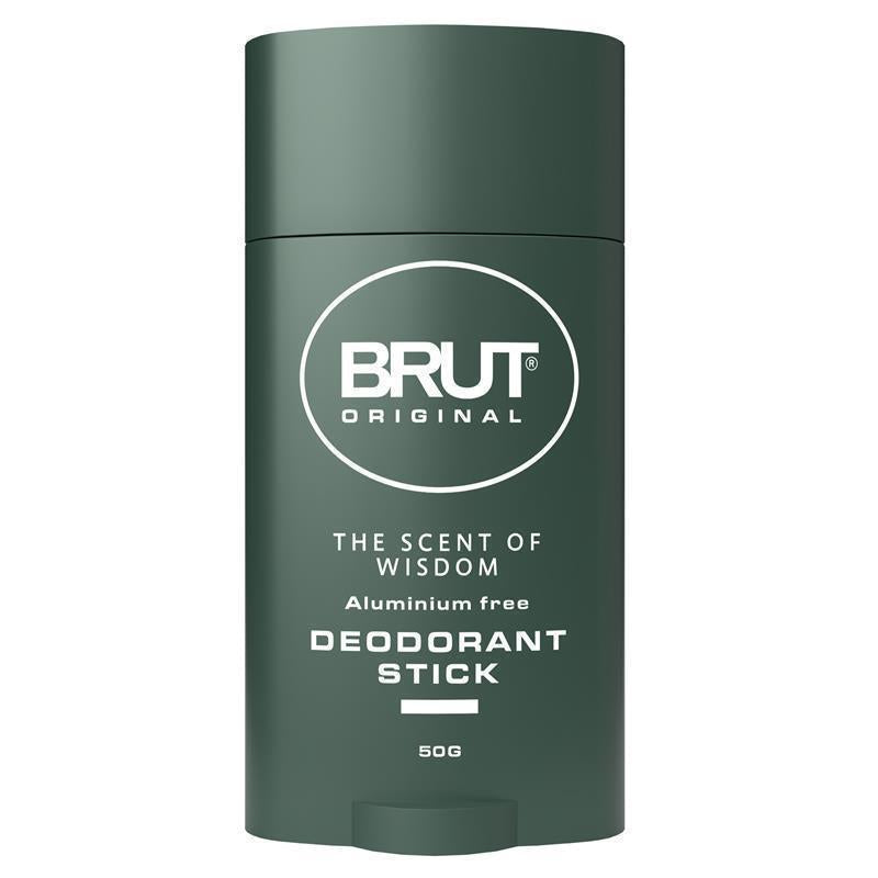 Brut Original Men's Deodorant Stick 50g – Long-Lasting All-Clear Formula