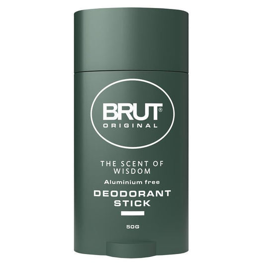 Brut Original Men's Deodorant Stick 50g – Long-Lasting All-Clear Formula
