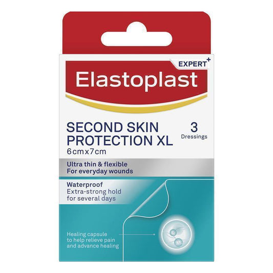 Elastoplast Second Skin Protection Strips XL - 6cm x 7cm (3 Pack)