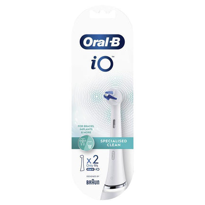 Oral-B iO Specialized Clean Brush Heads - White (2 Pack)