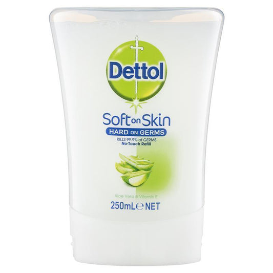 Dettol No Touch Aloe Vera Antibacterial Hand Wash Refill - 250mL