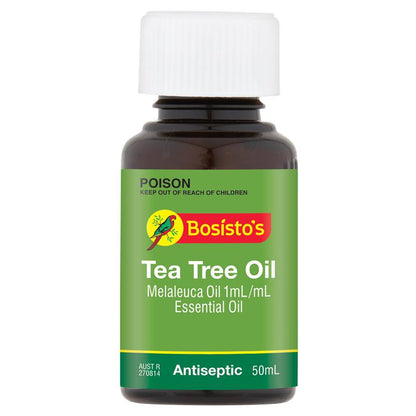 Bosisto's Tea Tree Oil 50mL - Pure Natural Essential Oil