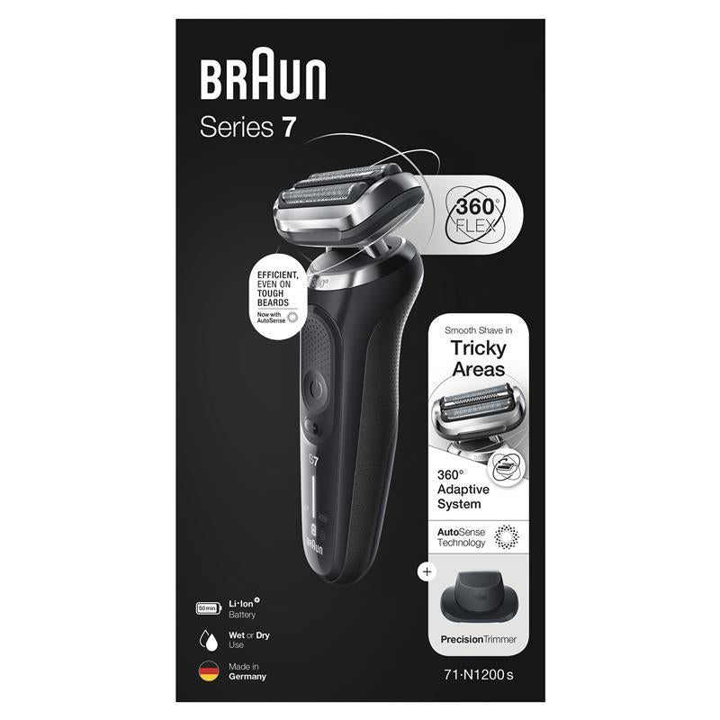 Braun Series 7 71-N1200s Cordless Wet & Dry Electric Shaver with Precision Trimmer