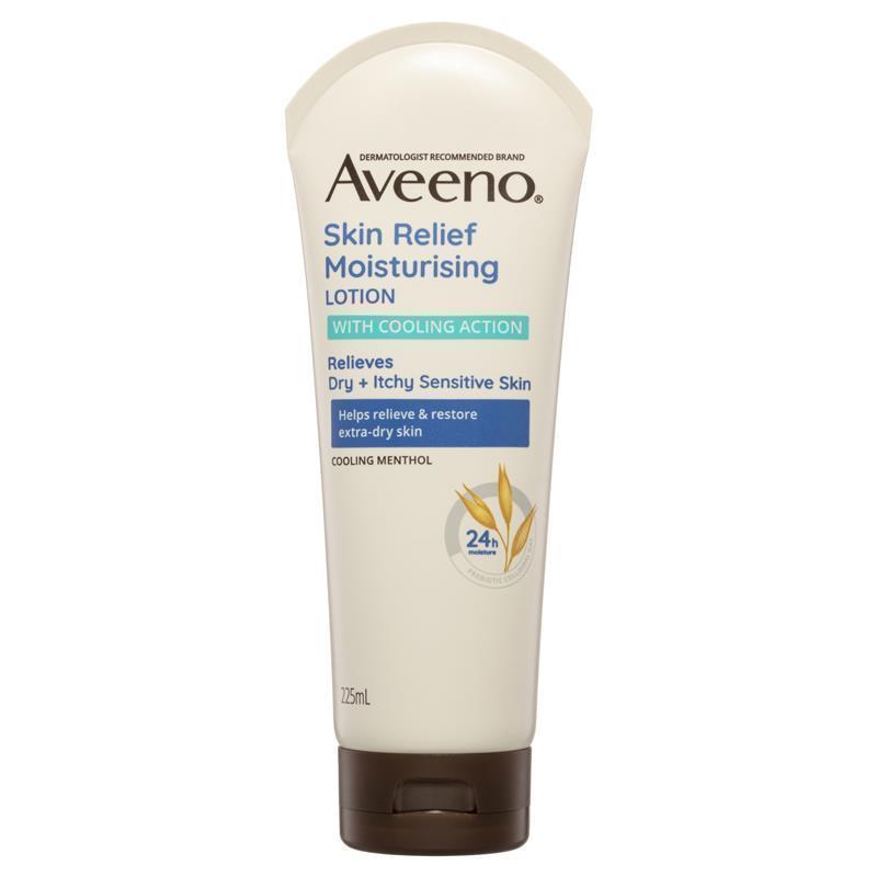 Aveeno Skin Relief Moisturising Body Lotion Cool Action 225ml - Hydrate Sensitive Skin