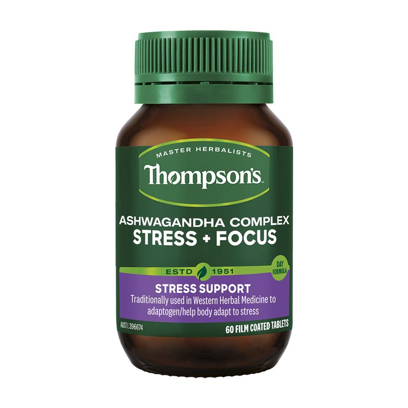 Thompson's Ashwagandha Complex Stress + Focus 60 Tablets