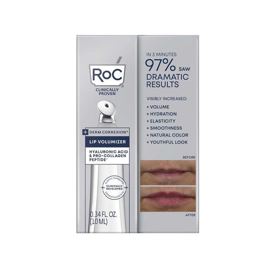 RoC Hyaluronic Acid & Collagen Lip Volumiser - 10ml for Plump Lips