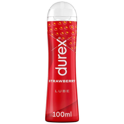 Durex Strawberry Intimate Gel Lubricant - 100ml for a Fruity Experience