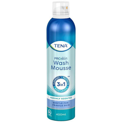 TENA ProSkin Wash Mousse - 400ml for Gentle Cleansing