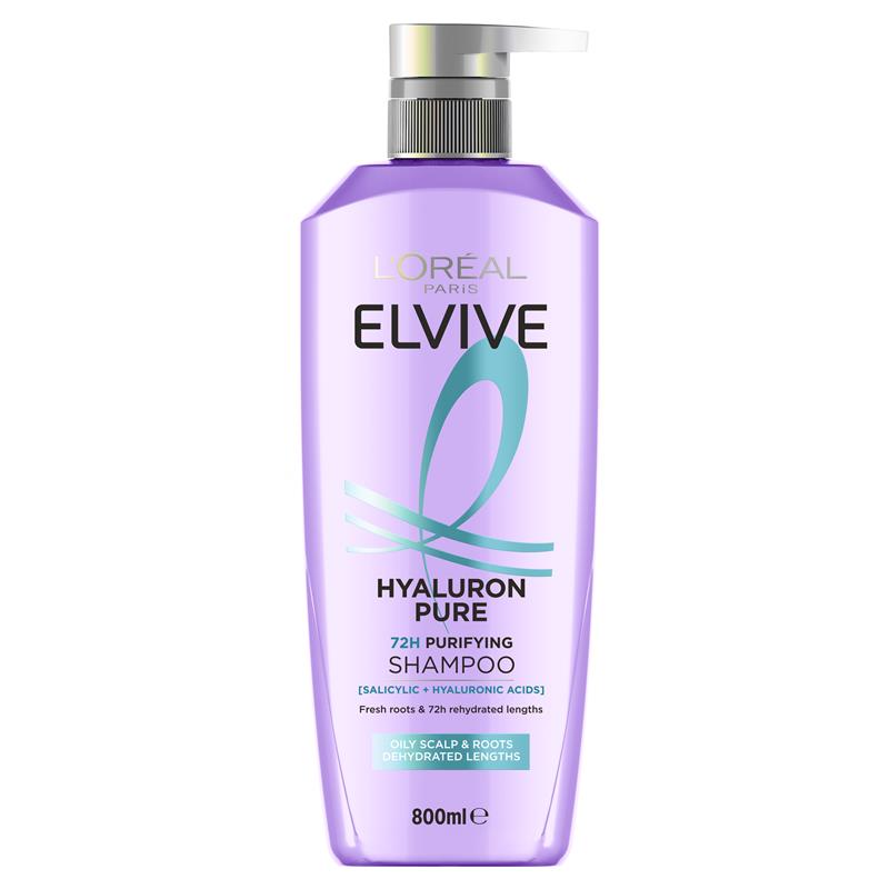 L'Oreal Elvive Hyaluron Pure Shampoo 800ml