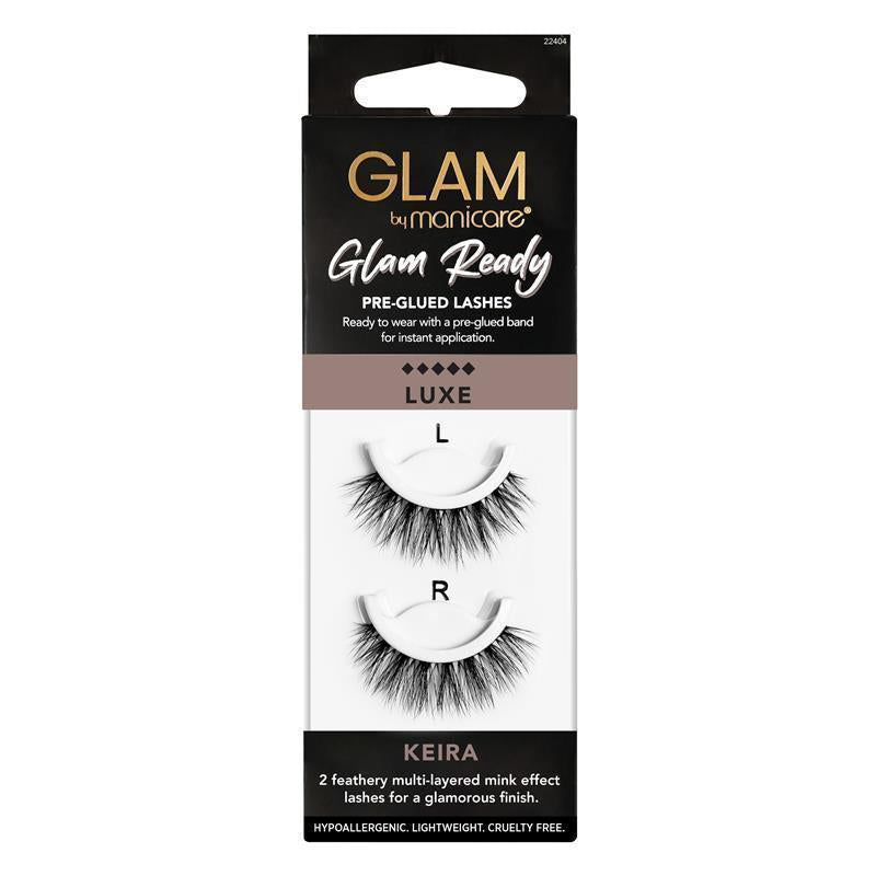 Glam By Manicare Glam Ready Pre-Glued Keira Lashes Luxe