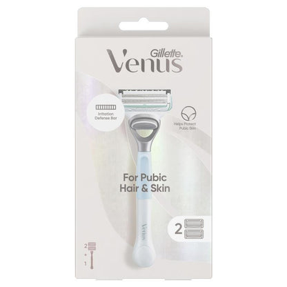 Gillette Venus for Pubic Hair & Skin 2 Blade Refills - Gentle Shaving Solution