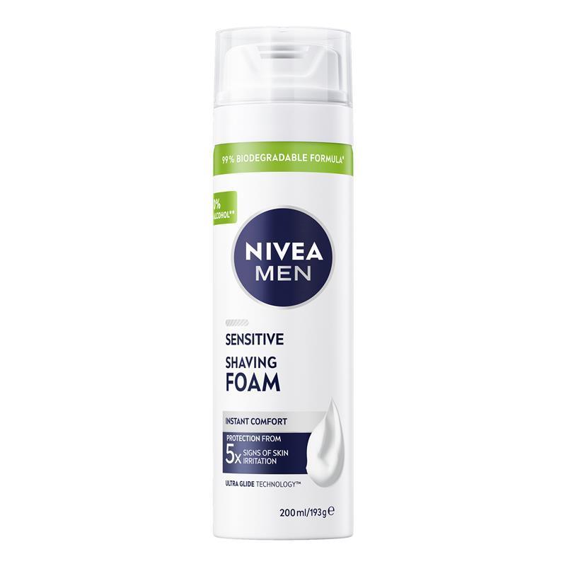 NIVEA MEN Sensitive Shaving Foam Instant Protection 200ml