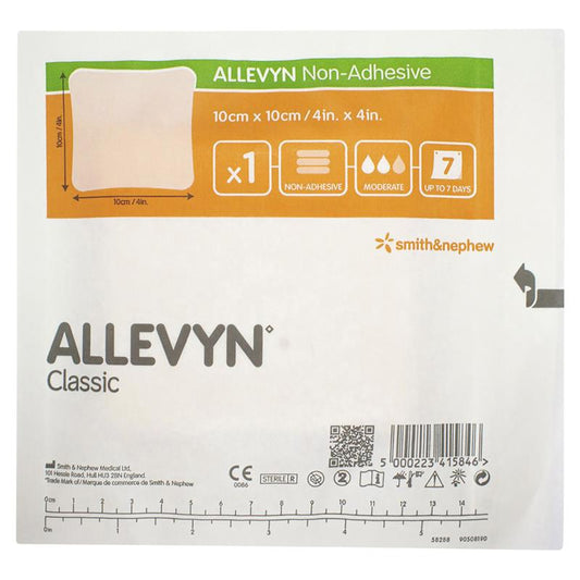 Allevyn Non-Adhesive 10cm x 10cm Single Dressing