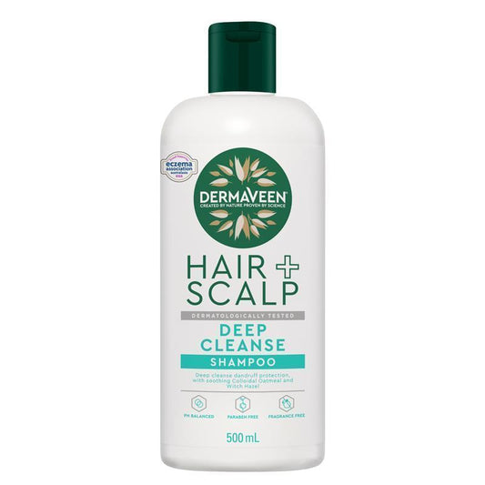 DermaVeen Hair + Scalp Deep Cleanse Shampoo 500ml