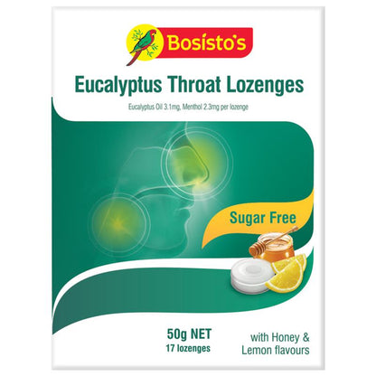 Bosisto's Eucalyptus Throat Lozenges - 50g (17 Lozenges)