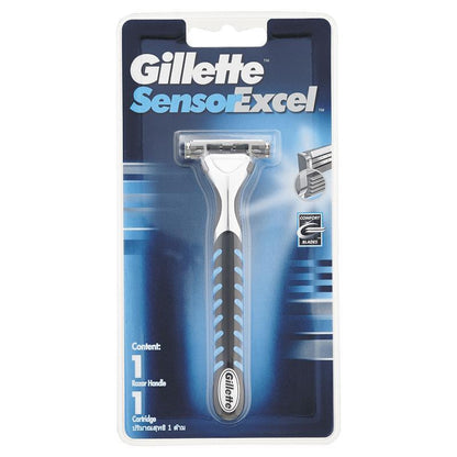 Gillette Sensor Excel Razor with Cartridge - 1 Razor, 1 Cartridge