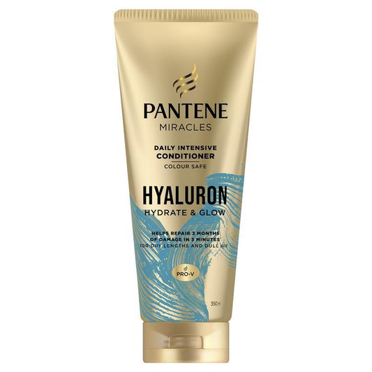 Pantene Miracles Hyaluron Hydrate & Glow Daily Intensive Conditioner 350ml - Nourishing & Revitalizing