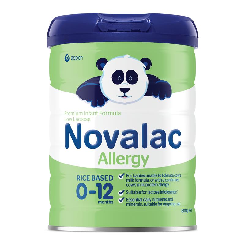 Novalac Allergy Premium Rice Based Infant Formula 800g - Specially Formulated for Sensitive Babies