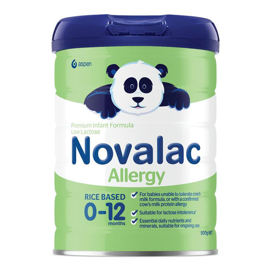 Novalac Allergy Premium Rice Based Infant Formula 800g - Specially Formulated for Sensitive Babies