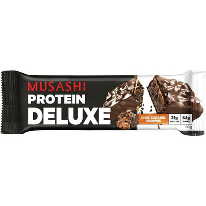 Musashi Deluxe Protein Bar - Choc Caramel Brownie 60g