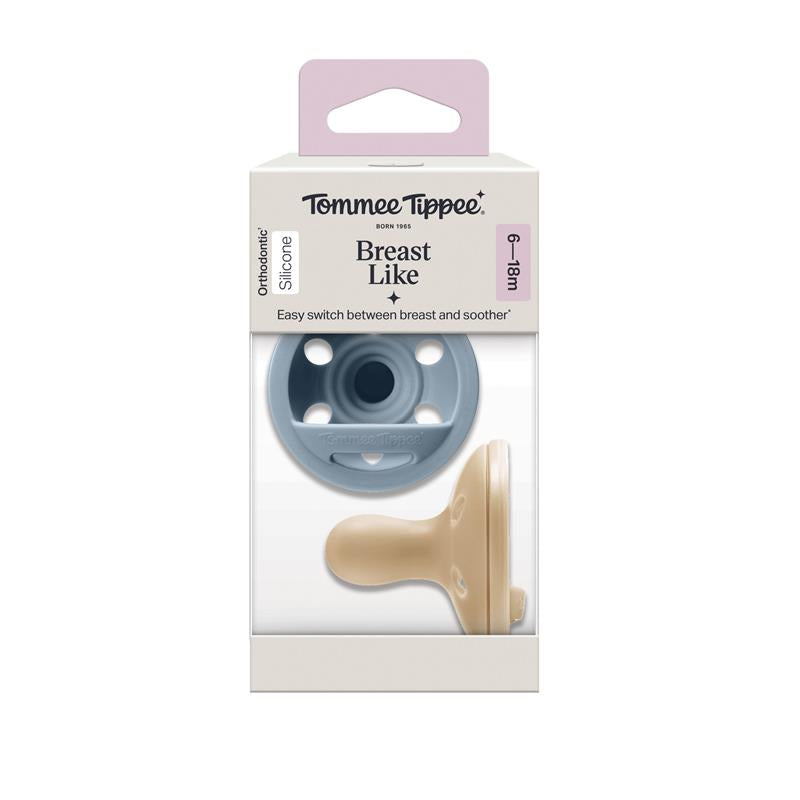 Tommee Tippee Breast Like Soother 6-18 Months 2 Pack