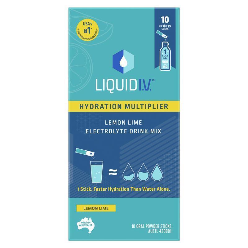 Liquid IV Hydration Lemon Lime - 10 Sachets