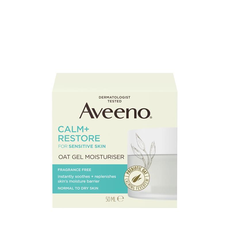 Aveeno Face Calm and Restore Oat Gel Moisturiser 50ml