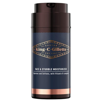 Gillette King C Face & Stubble Moisturiser 100ml - Nourishing Formula