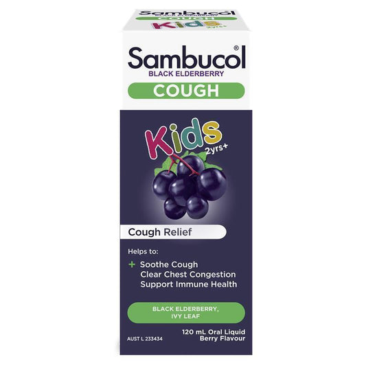 Sambucol Kids Cough Liquid - Black Elderberry 120ml