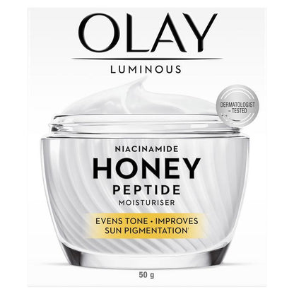 Olay Luminous Niacinamide Honey Peptide Moisturiser 50g