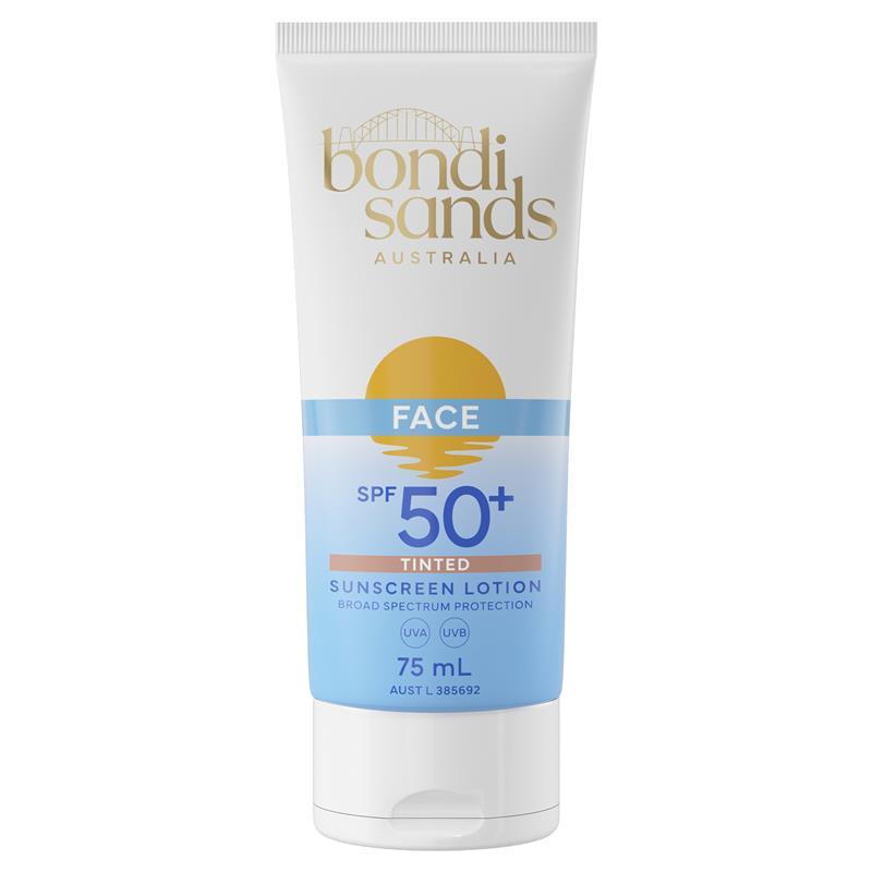 Bondi Sands SPF 50+ Fragrance Free Hydrating Tinted Face Lotion 75ml
