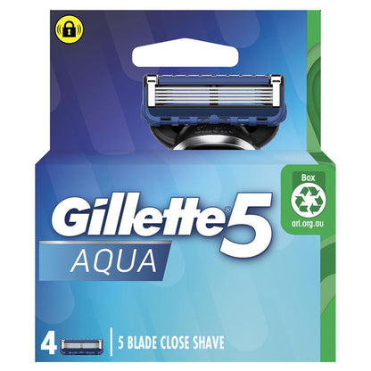 Gillette 5 Aqua Razor Blades 4 Pack