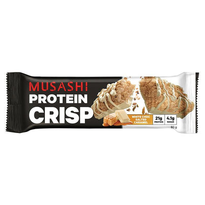 Musashi Protein Crisp Bar - White Chocolate Salted Caramel - 60g