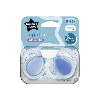 Tommee Tippee Night Time Soothers 18-36M, Pack of 2