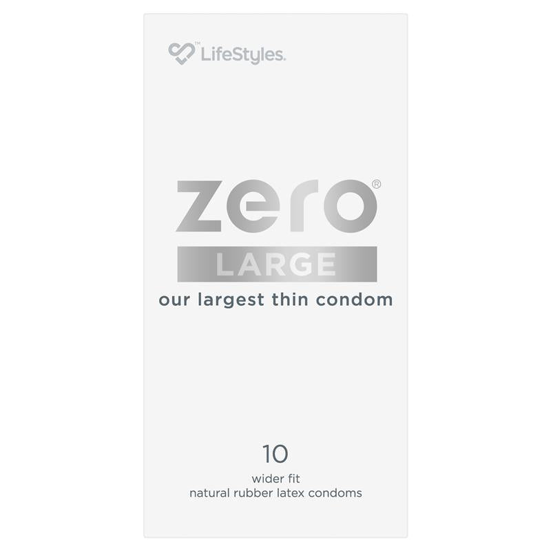 LifeStyles Zero Condoms Large 10 Pack