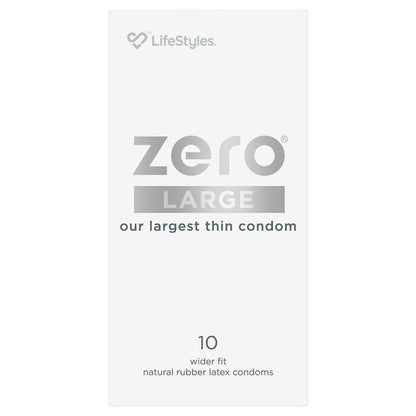 LifeStyles Zero Condoms Large 10 Pack