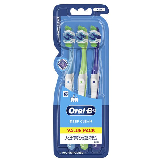 Oral B Toothbrush Complete 5 Way Clean Soft 3 Pack