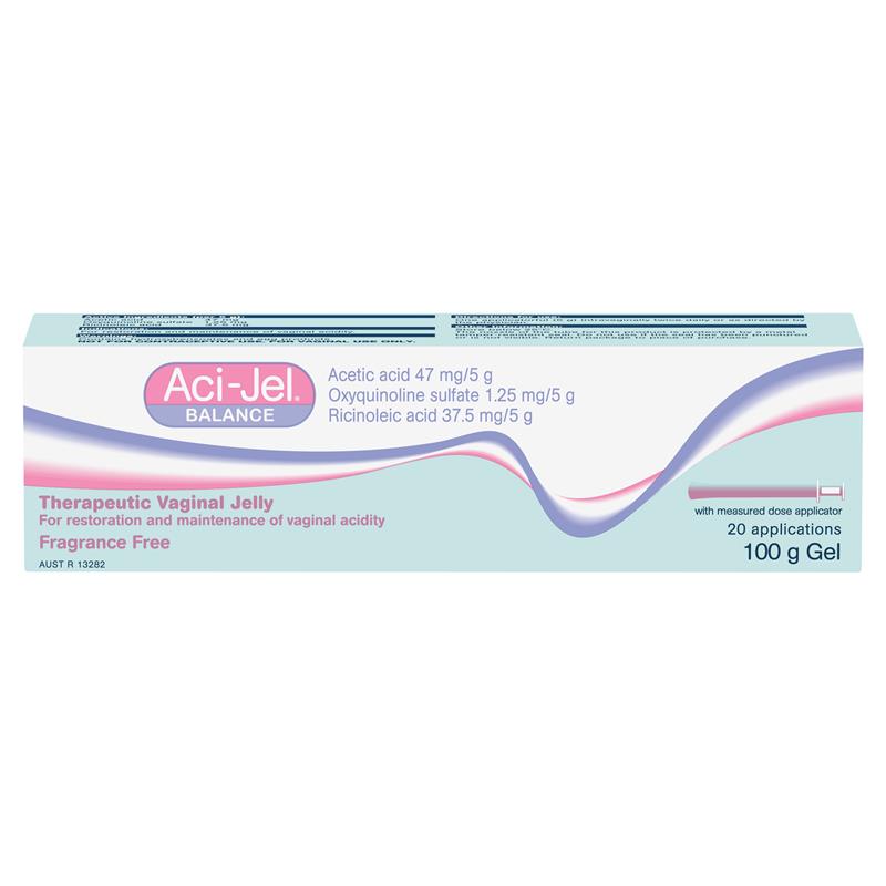 Aci-Jel pH 4 Fragrance-Free Vaginal Jelly 100g – Maintains Vaginal Acidity