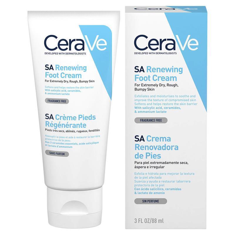 CeraVe SA Foot Cream 88ml – Hydrating Exfoliant for Cracked Skin
