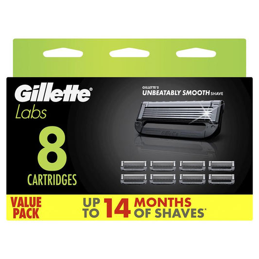 Gillette Labs Razor Blades Cartridges 8 Pack - Ultimate Shaving Experience